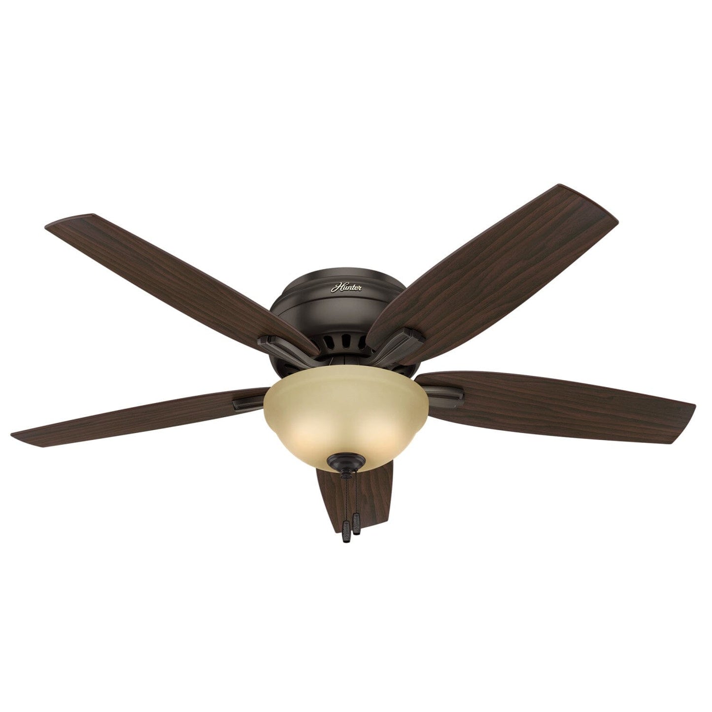 Newsome Low Profile with Light 52 inch Ceiling Fans Hunter Premier Bronze - Roasted Walnut 