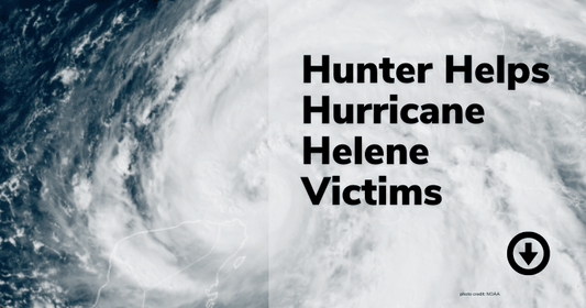 Hunter Helps Hurricane Victims