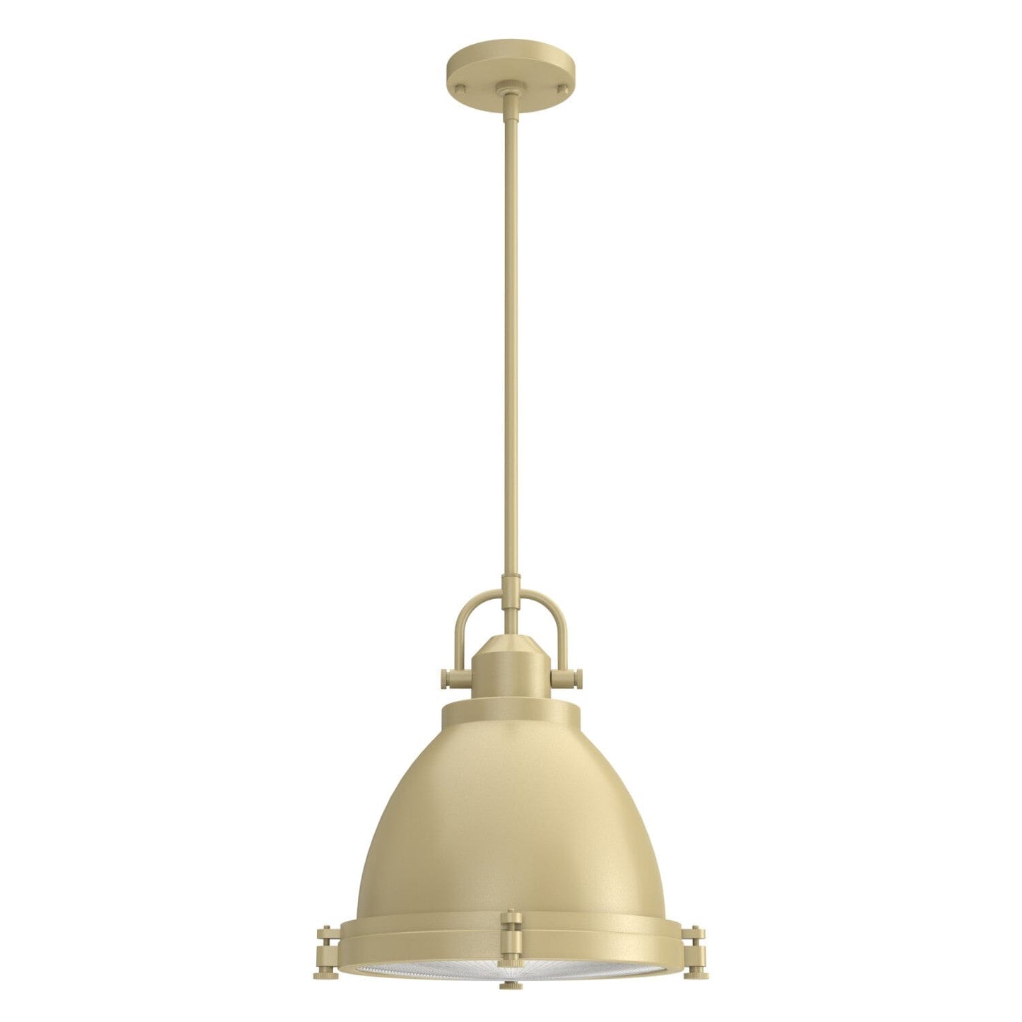 2 Light Bridgemoor Pendant Lighting Hunter Modern Brass - Clear Holophane 