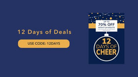 12 Days of Cheer. Up to 70% Off select products with code: 12DAYS through December 13th.