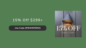 15% off $299+ with code BYEWINTER15.