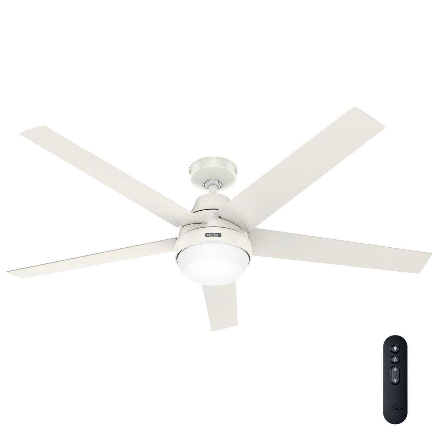 Aerodyne ENERGY STAR with LED Light 60 inch - Smart Ceiling Fans Hunter Fresh White - Fresh White 