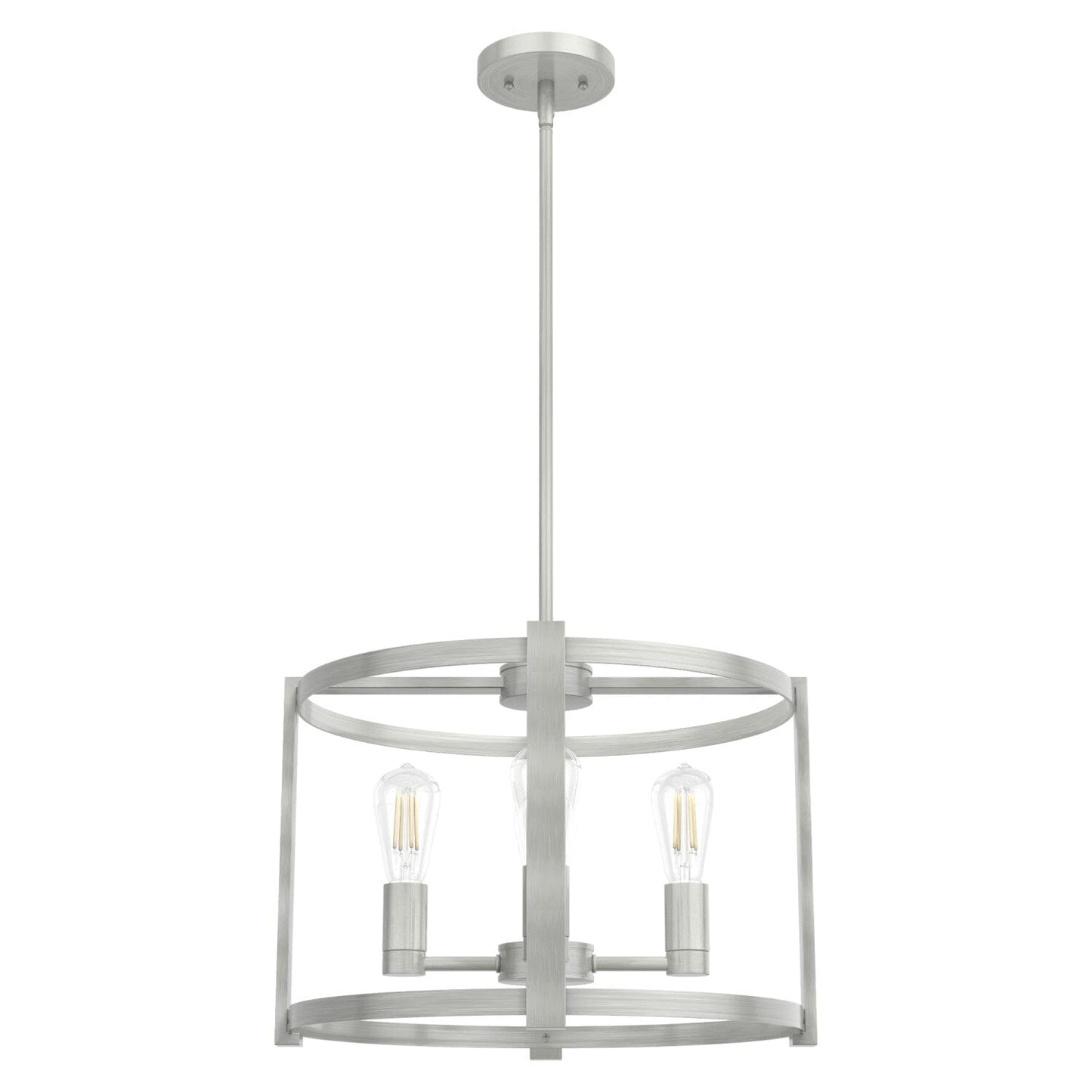 Astwood 4 Light Chandelier 18 Inch Lighting Hunter Brushed Nickel 