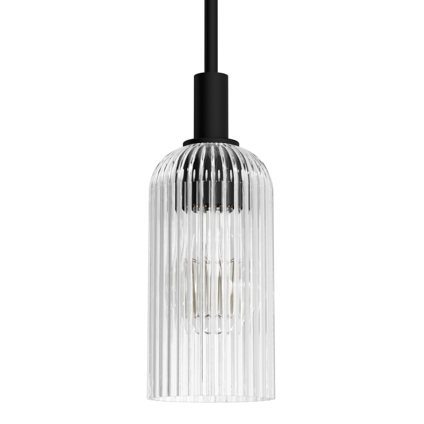 Beverly Glen Jasmine Roth 1 Light Mini 4 Inch Pendant Lighting Hunter Matte Black - Amber 