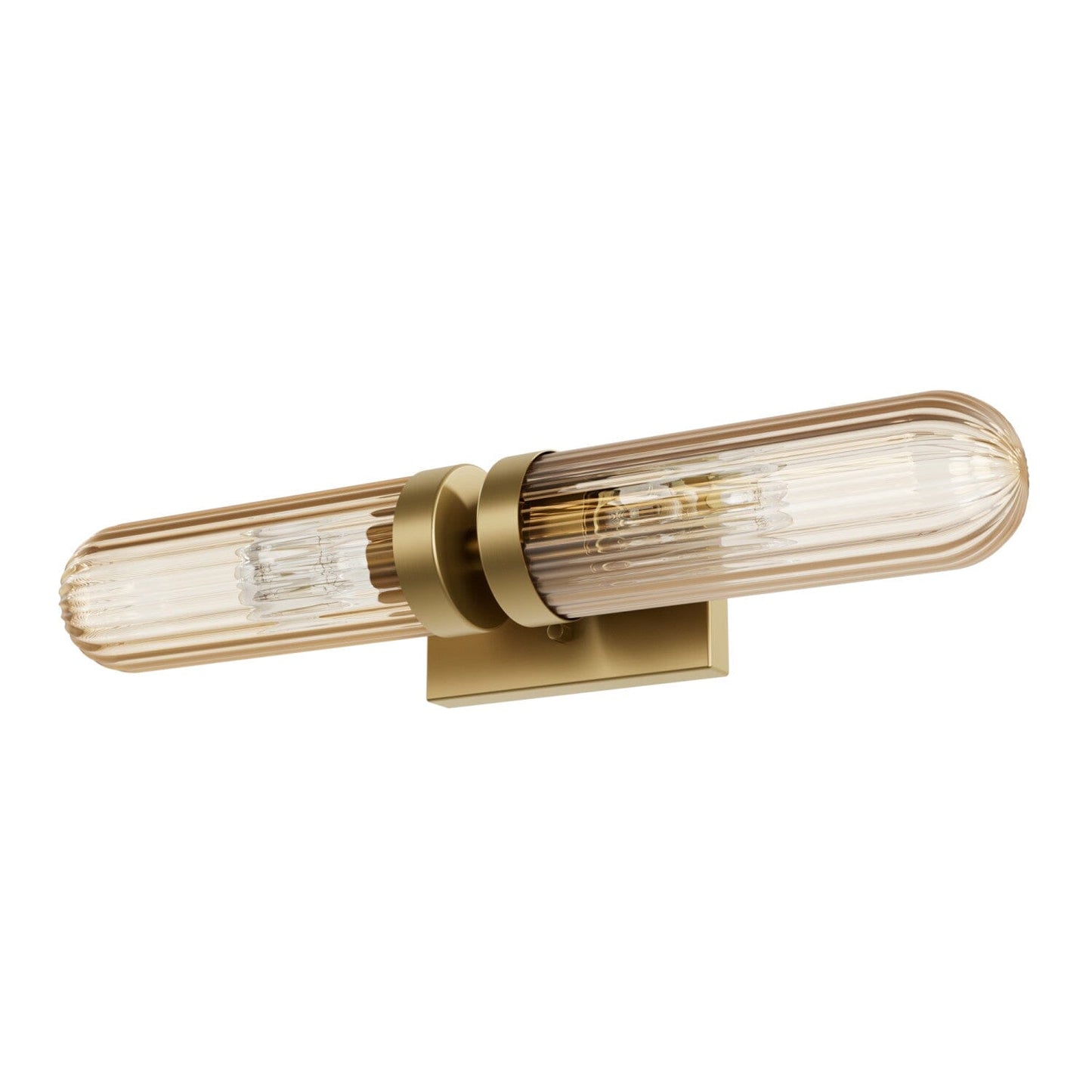 Beverly Glen Jasmine Roth 2 Light Medium 24 Inch Bath Vanity Sconce Lighting Hunter Luxe Gold - Amber 