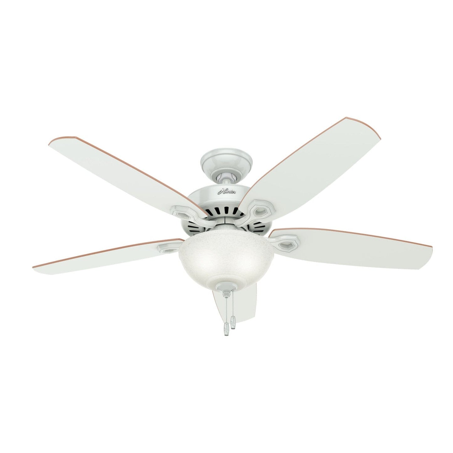 Builder Deluxe with Light 52 inch Ceiling Fans Hunter White - White 