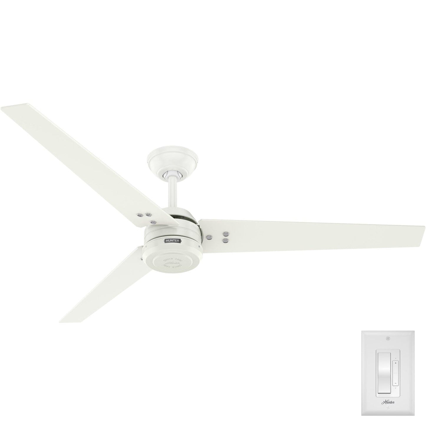 Cassius Outdoor ENERGY STAR 60 inch Ceiling Fans Hunter Fresh White - Light Stripe 