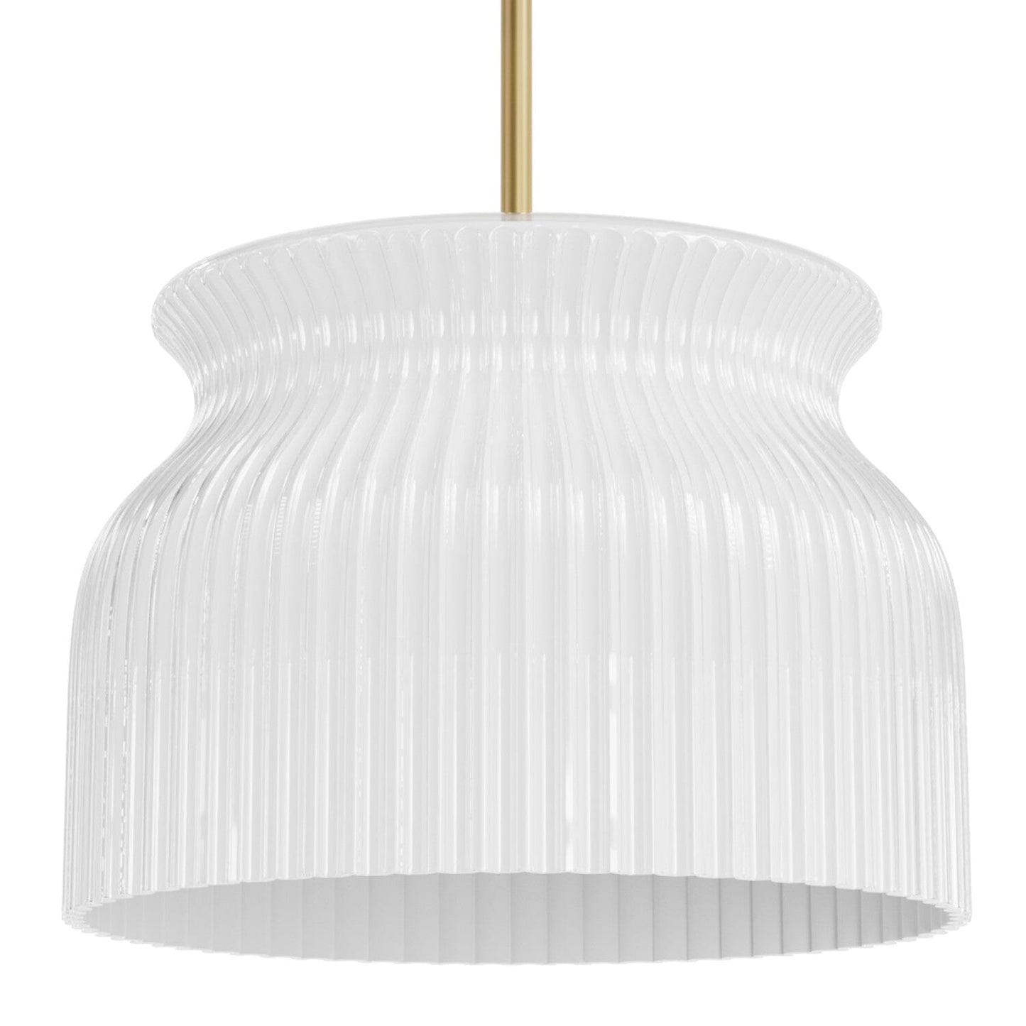 Harlowe Jasmine Roth 1 Light Medium 14 Inch Pendant Lighting Hunter Luxe Gold - Cased White 