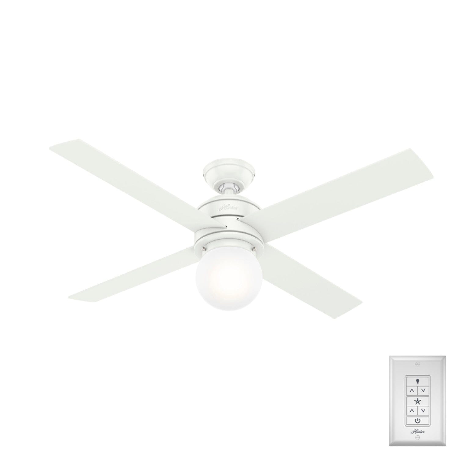 Hepburn with LED Light 52 inch Ceiling Fan Hunter Fan