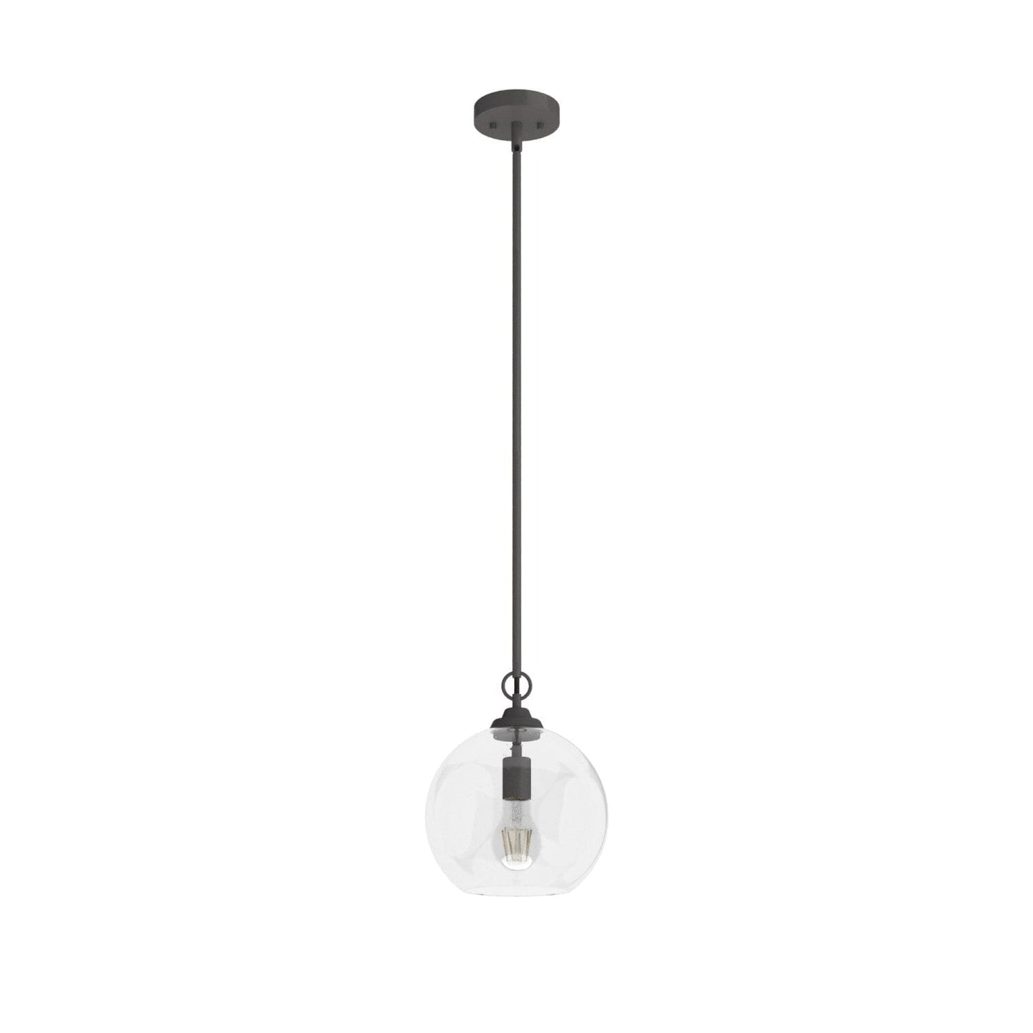 High Oaks 1 Light Pendant Lighting Hunter Noble Bronze - Seeded 