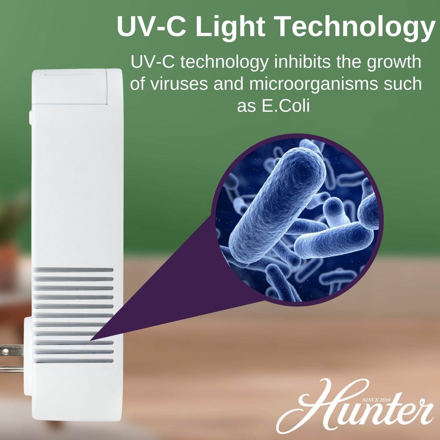 HP247AP Plug-In UV-C Air Sanitizer Air Sanitizer Hunter Pure Air 