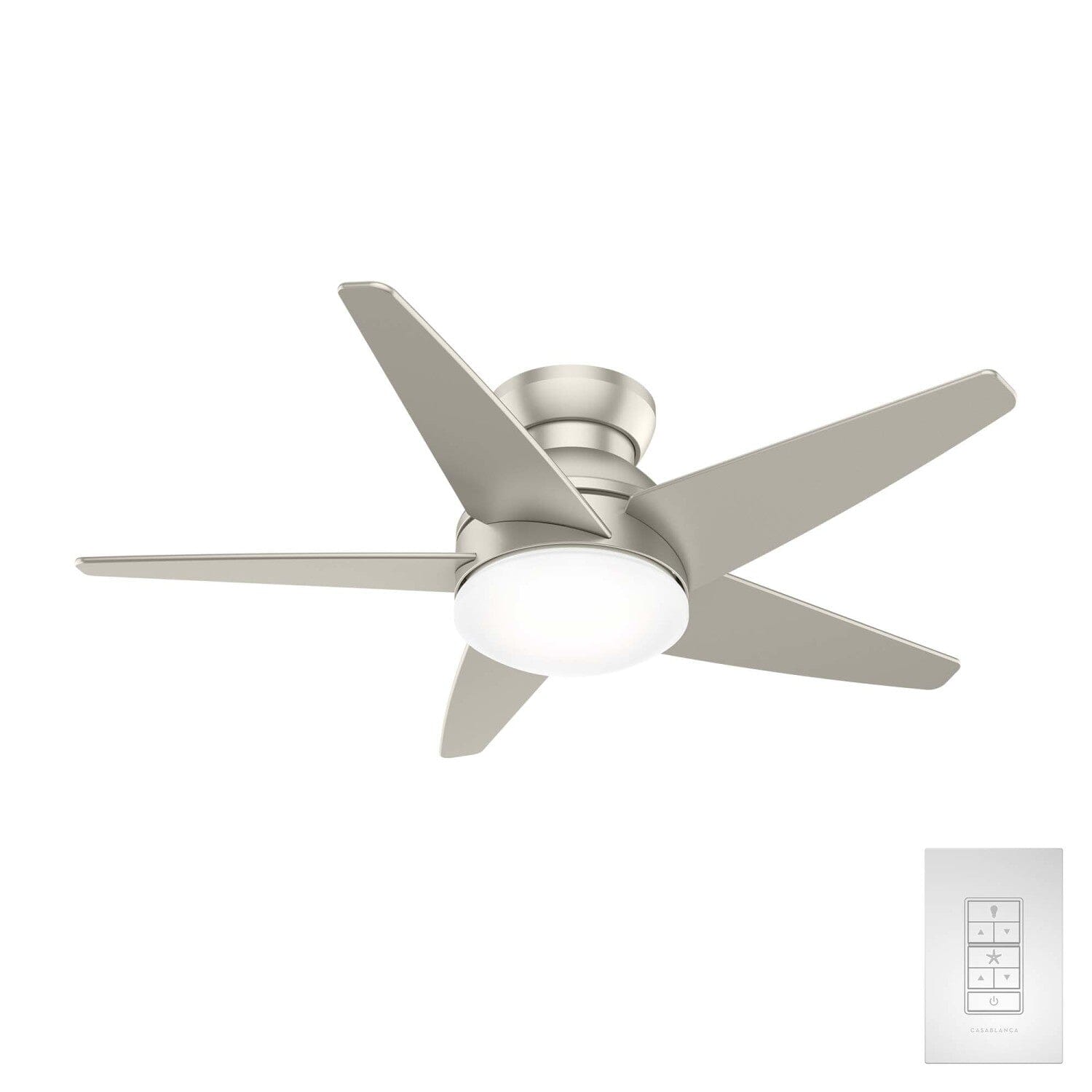 Isotope Low Profile with LED Light 44 inch Ceiling Fan Hunter Fan