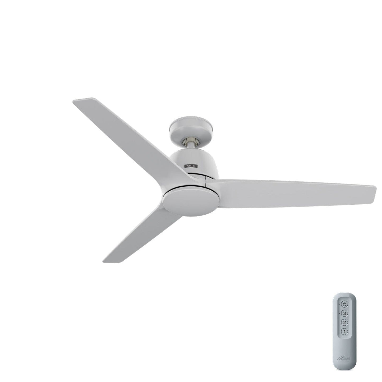 Malden Jasmine Roth Indoor 52 inch with Remote Ceiling Fans Hunter Dove Grey - Dove Grey 