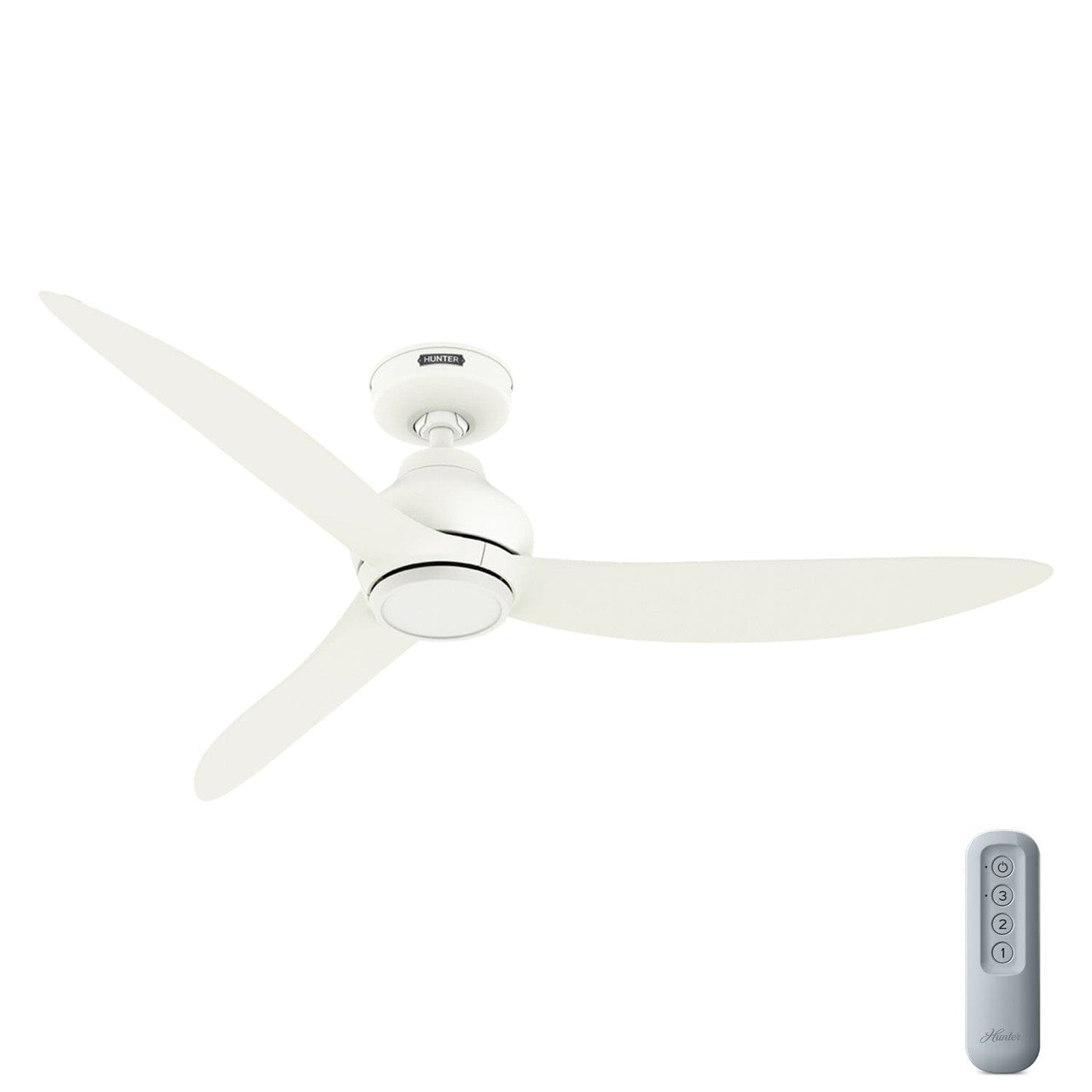 Mazzini ENERGY STAR 52 inch Ceiling Fans Hunter Matte White - Matte White 