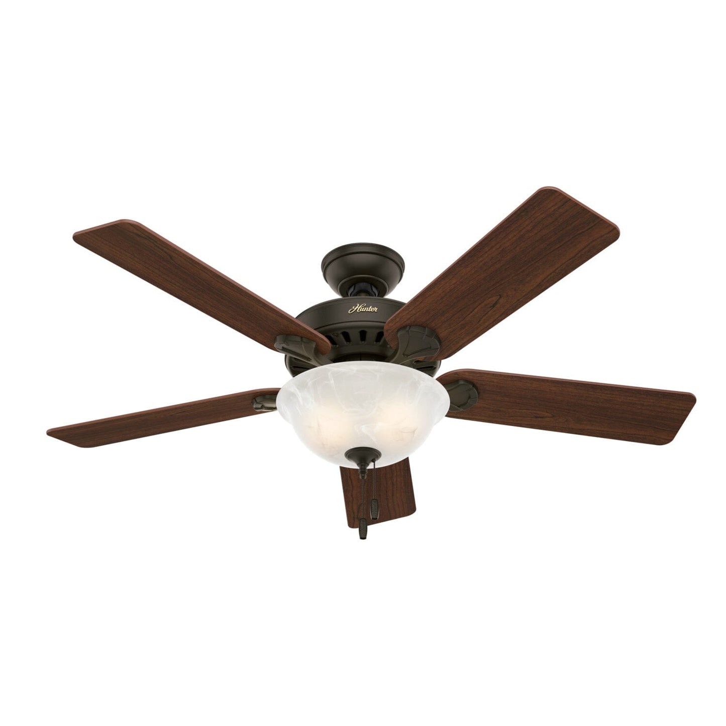 Pro's Best with Light 52 inch Ceiling Fans Hunter New Bronze - Dark Cherry 