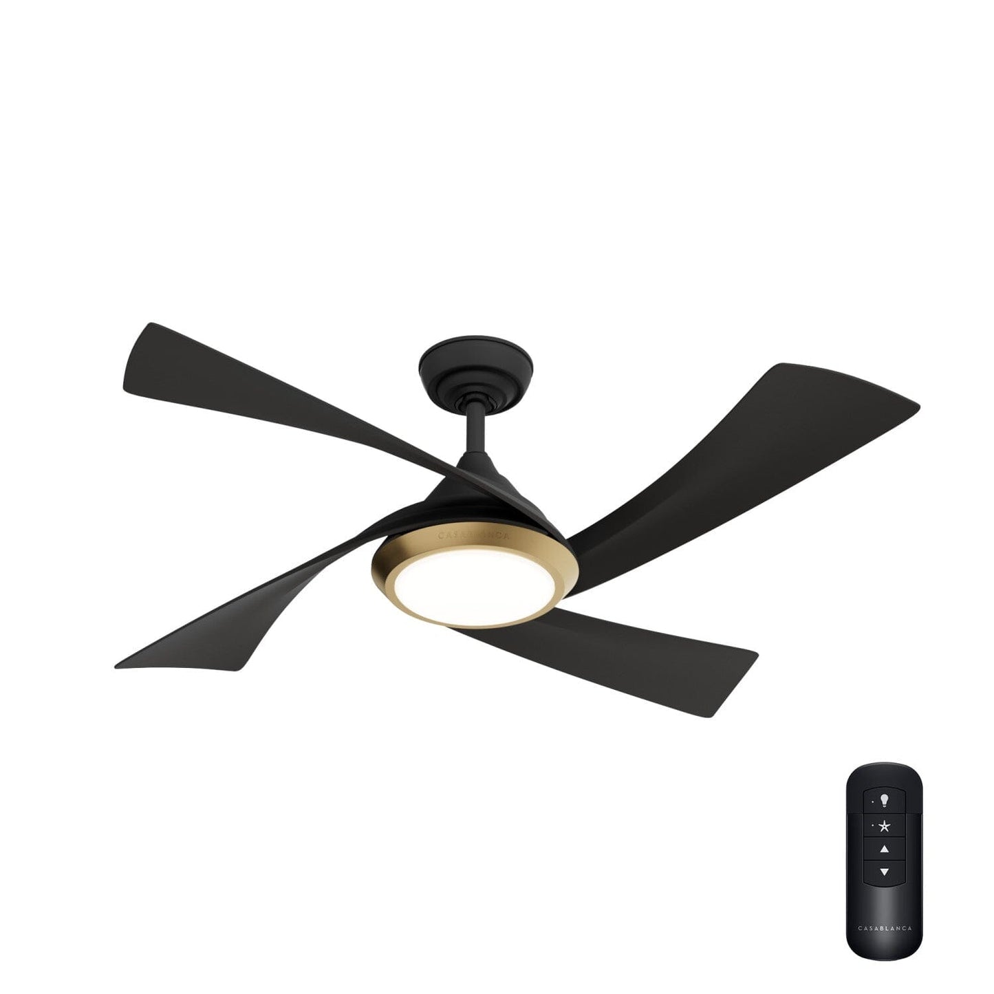 Vespucci Outdoor with LED Light 52 inch Ceiling Fans Casablanca Matte Black - Matte Black 