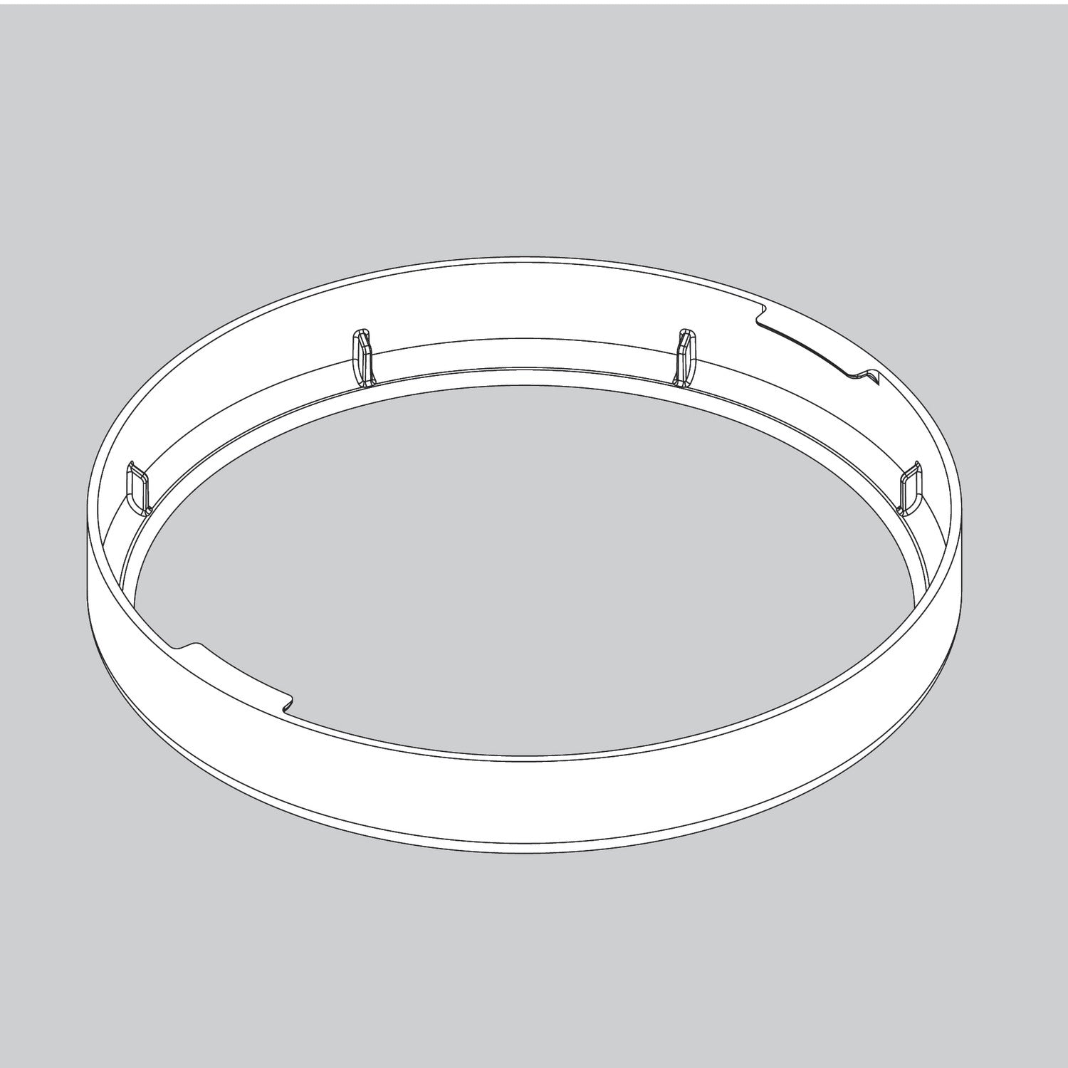 Canopy Ring-Brushed Nickel - 8451201875 Service Parts Hunter 