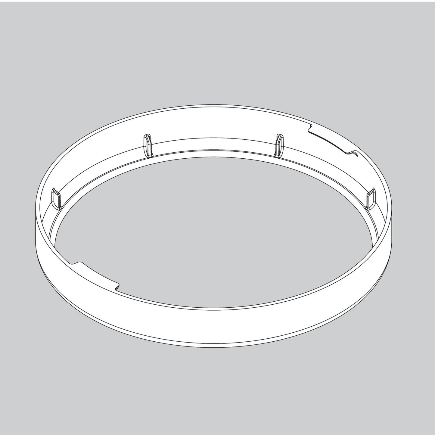 Canopy Ring-Flat Matte Black - 8451201897 Service Parts Hunter 